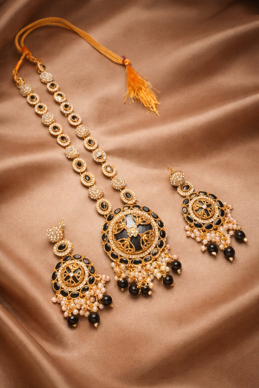 Black Pearl Statement Jewellery Set